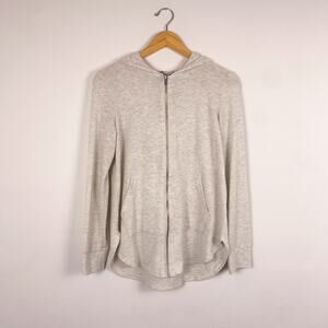 Volume Full Zip Hooded Sweatshirt Gray Small